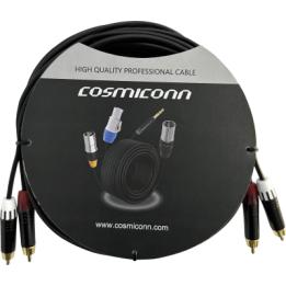 Cable 2 RCA x 2 RCA, conectores negros, con diferenciador de blanco y rojo (2x MT380-RD - 2x MT380-WH), length 5m