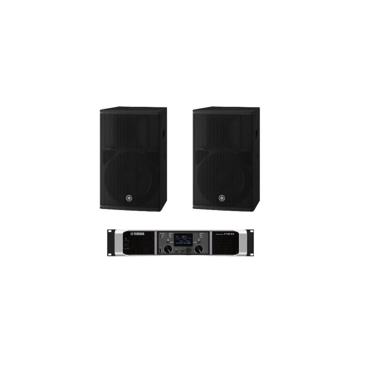 Kit Refuerzo Sonoro | Incluye 2 Bocinas CHR12 y 1 Amplificador PX8 | Ideal para Aplicaciones de Música en Primer Plano