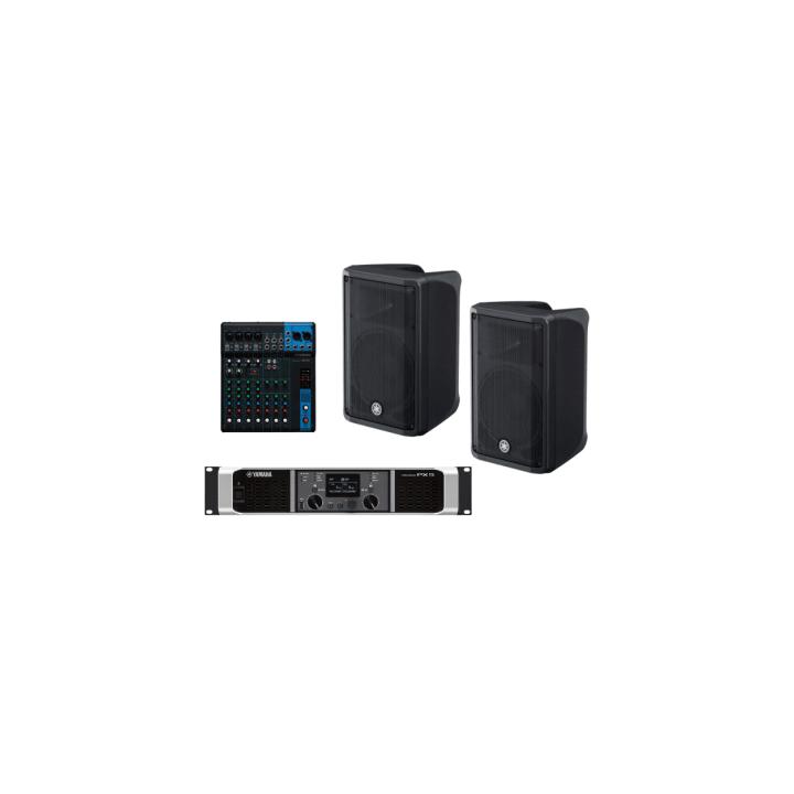Kit Refuerzo Sonoro y Mixer | Incluye 2 Bocinas CBR10 | Amplificador PX5 | Mezclador MG10 | Ideal para PA
