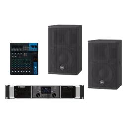 Kit Refuerzo Sonoro y Mixer | Incluye 2 Bocinas CHR10 | Amplificador PX5 | Mezclador MG10 | Ideal para PA