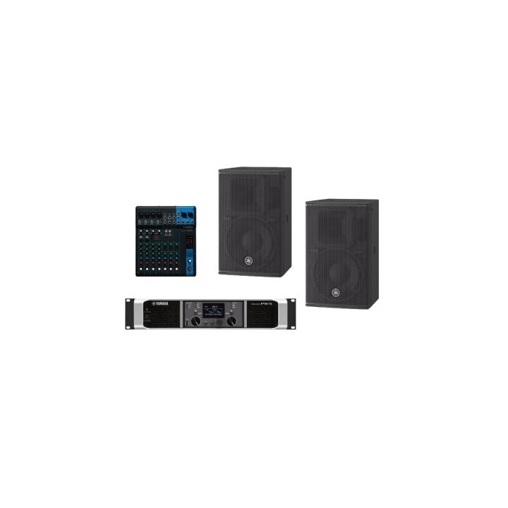 Kit Refuerzo Sonoro y Mixer | Incluye 2 Bocinas CHR10 | Amplificador PX5 | Mezclador MG10 | Ideal para PA