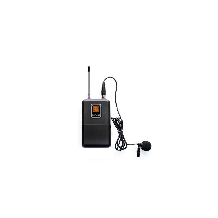 Kit de Microfonía inalámbrico | 2 Micrófonos de Lavalier | Receptor UHF | Pantalla LCD | 200 Canales | Gran