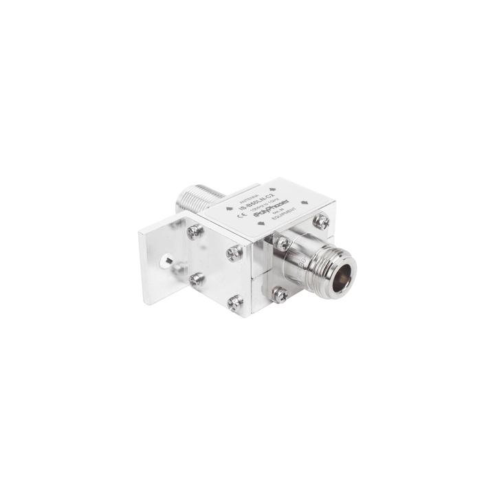 Protector Coaxial RF / 125-1000 MHz / 50 Ω / Conectores N Hembra / Bloqueo DC / 40 kA