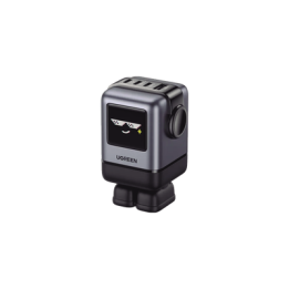 Cargador RobotGaN de 100W Serie UNO | 4 Puertos de Carga Rápida | 3 USB-C | 1 USB-A | PD 3.0 | QC 4.0 | Carga