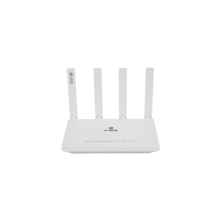 ONU GPON/EPON con Wi-Fi 6 AX1500 / 1 Puerto CATV / 4 Puertos Gigabit / Puerto PON SC/APC