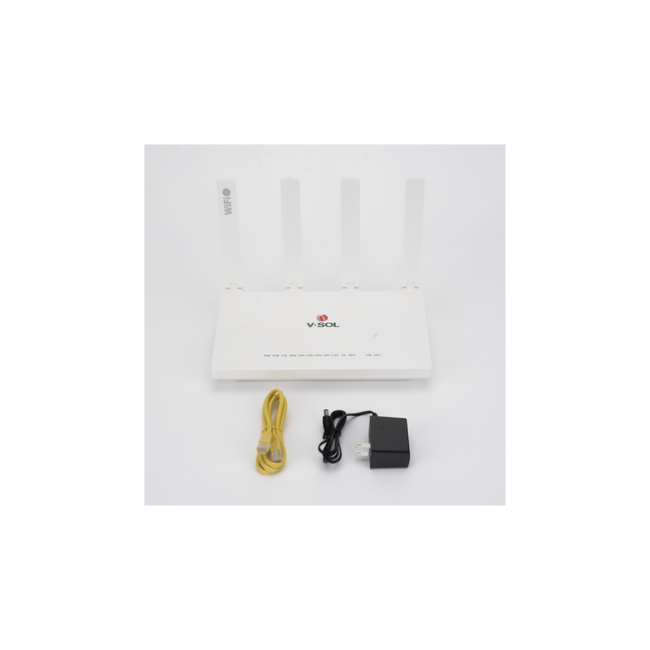 ONU GPON/EPON con Wi-Fi 6 AX1500 / 1 Puerto CATV / 4 Puertos Gigabit / Puerto PON SC/APC