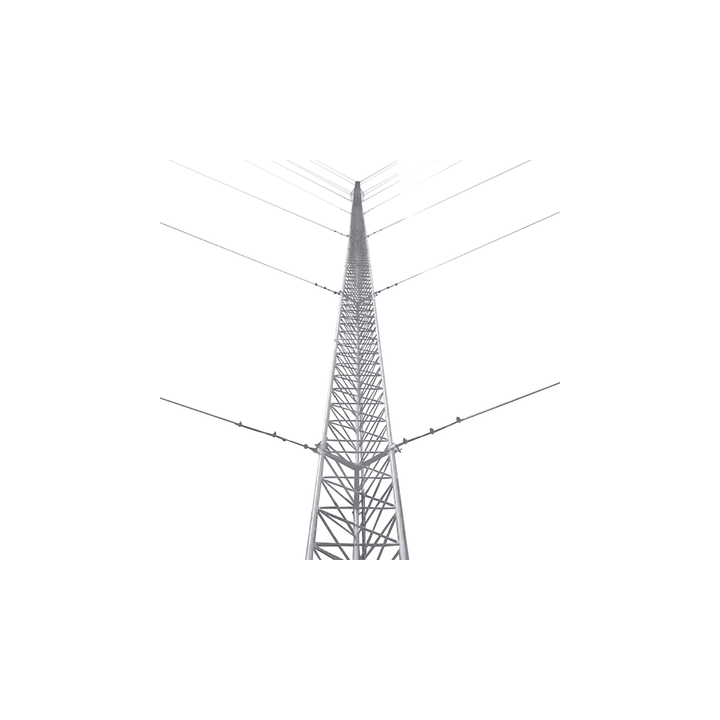 Kit de Torre Arriostrada de Piso de 6 m Altura con Tramo STZ45G Galvanizado por Inmersión en Caliente (No incluye