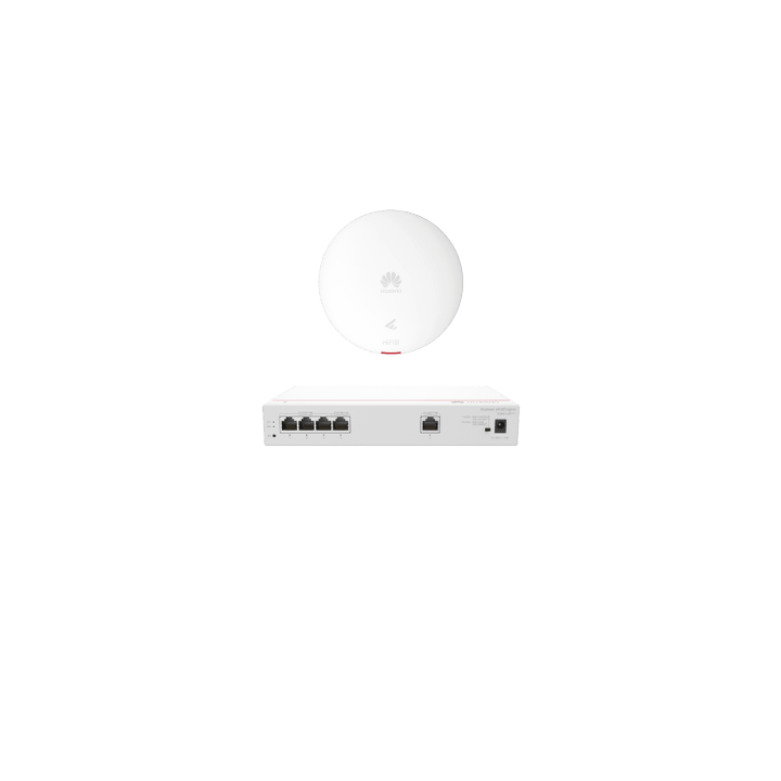Kit DEMO de Router Multi-Servicio / 1 puerto 10/100/1000 Mbps(WAN) / 4 puertos 10/100/1000 Mbps(LAN) PoE / 50W + Punto