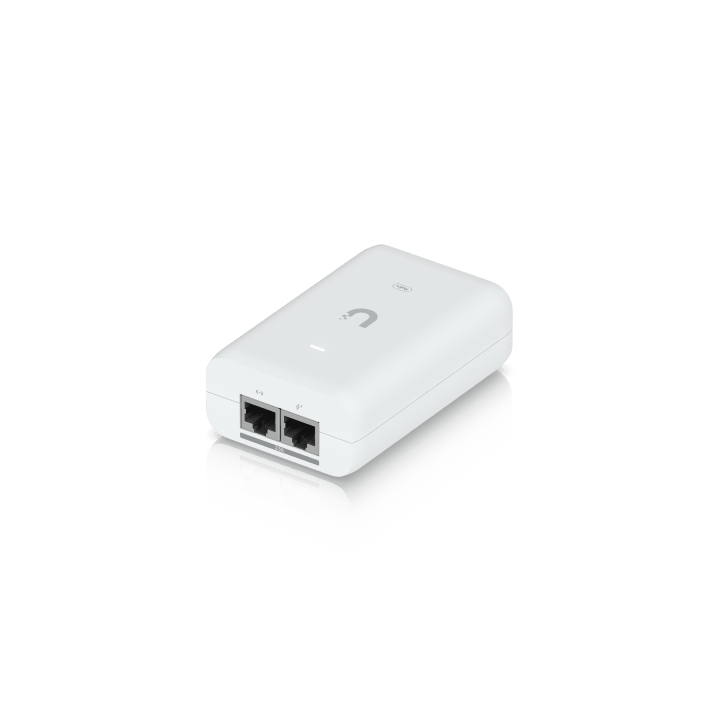 Adaptador PoE+ 2.5G / hasta 30 W / 48V 0.65A / (2) Puertos RJ45 MultiGigabit 2.5G / Salida PoE+ / LED Indicador / Ideal