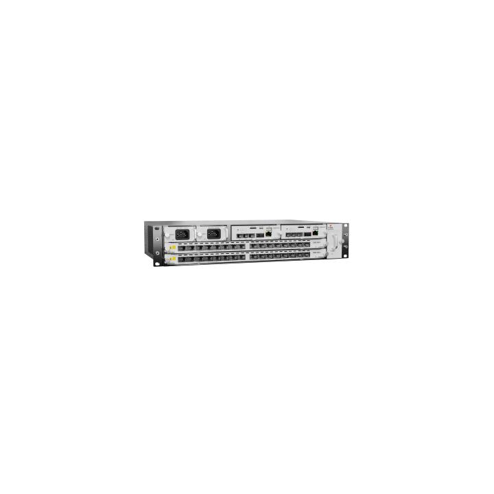 OLT Modular tipo Chasis GPON/XGS-PON Combo,1 Tarjeta de Servicio de 16 Puertos GPON, 2 Ranuras, 1 Fuente de