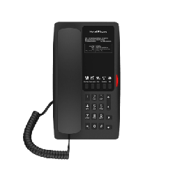 Teléfono IP Hotelero Wi-Fi 6 / 2 Líneas SIP / Doble Banda 2.4/5 GHz / 5 Teclas Programables / Puerto USB-A / PoE
