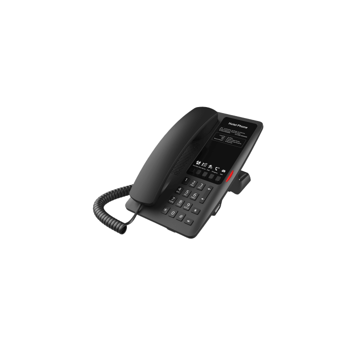 Teléfono IP Hotelero Wi-Fi 6 / 2 Líneas SIP / Doble Banda 2.4/5 GHz / 5 Teclas Programables / Puerto USB-A / PoE