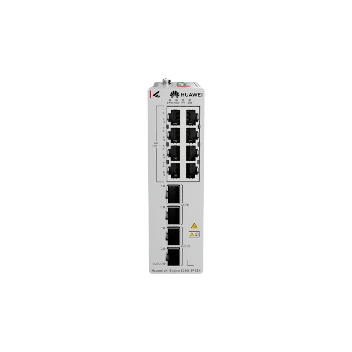 Switch Industrial eKit / 8 Puertos PoE+ Gigabit + 2 SFP + 2 SFP+ / Montaje en Riel DIN / Fuente Redundante 1+1 : 54 a