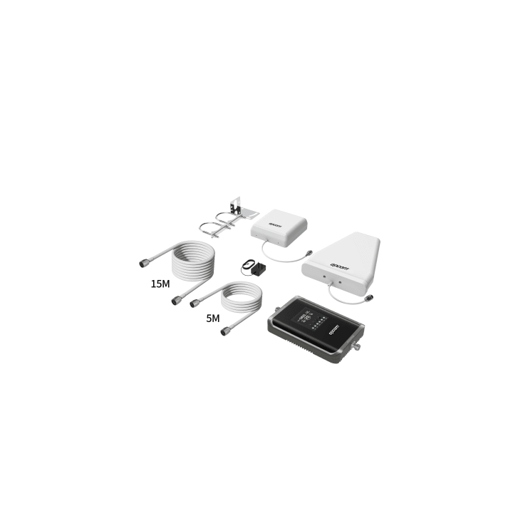 Kit Amplificador de Señal Celular 2G, 3G, 4G y 5G / Mejora llamadas convencionales y VoLTE / Amplifica señal de