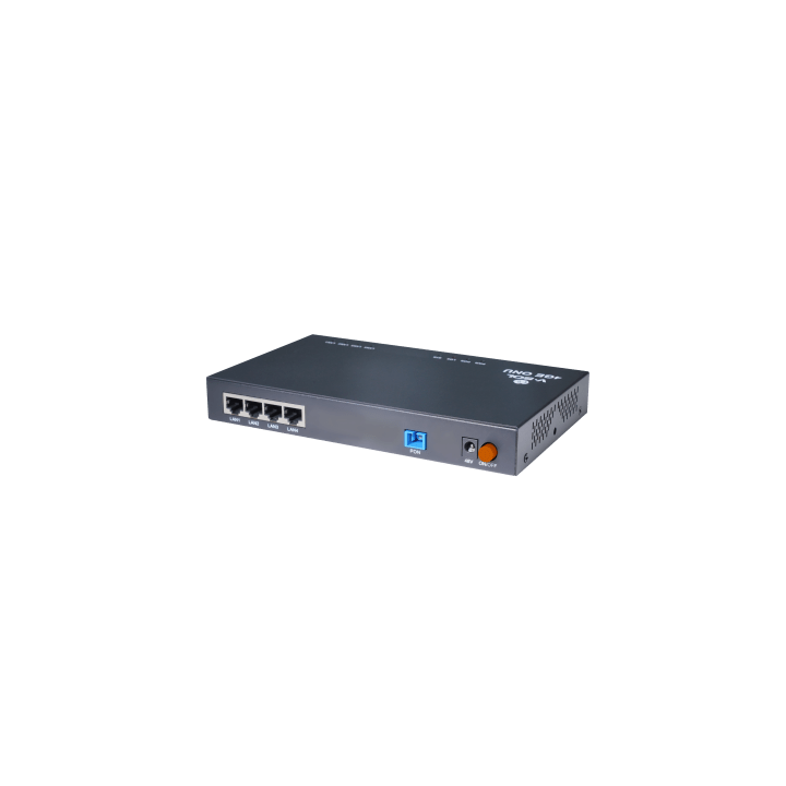 ONU Dual EPON/GPON / 4 Puertos PoE 802.3af/at Gigabit / 1 Puerto SC/UPC