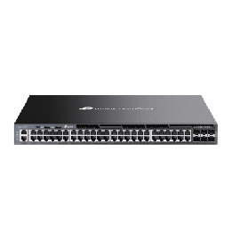 Switch Omada L3 SDN Administrable / 48 puertos Gigabit y 6 puertos SFP+ / Funciones RIP, VRRP, Servidor DHCP /