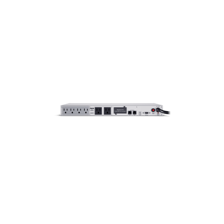 UPS de 1000 VA/600 W, Topología Línea Interactiva, Entrada 120 Vca NEMA 5-15P, Tipo Rack 1 UR, Con 6 Tomas NEMA 5-15R