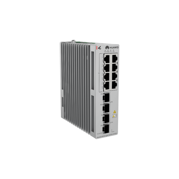 Switch Industrial eKit / 8 Puertos Gigabit + 2 SFP + 2 SFP+ / Montaje en Riel DIN / Fuente Redundante 1+1 : 9.6 a 50