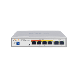 Switch PoE / Administración en la nube / Con 4 puertos 10/100 Mbsp PoE af/at / 2 Puertos Uplink 10/100 MBPS /