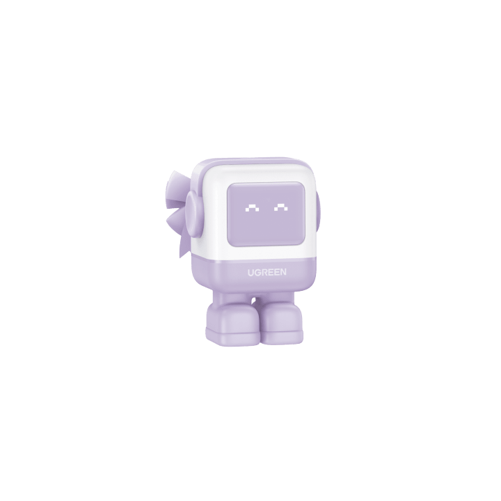 Cargador RobotGaN de 65W Serie UNO | 3 Puertos de Carga Rápida | 2 USB-C | 1 USB-A | PD 3.0 | QC 4.0 | Carga