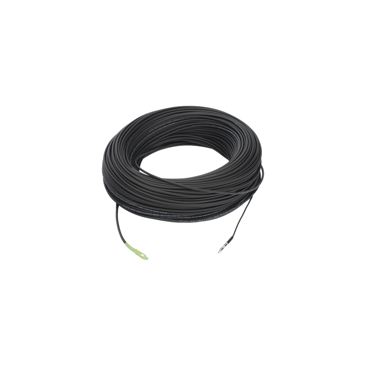 Rollo de Fibra Óptica Drop Redonda G657A2 Monomodo Simplex de 200 Metros con Conectores SC/APC-SC/APC para