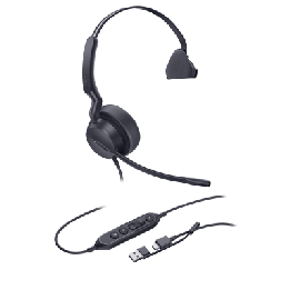 Diadema Alámbrica Yealink UH42 Mono con Audio HD y Conectividad USB-C/A Certificada con Microsoft Teams