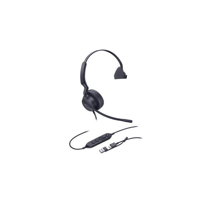 Diadema Alámbrica Yealink UH42 Mono con Audio HD y Conectividad USB-C/A Certificada con Microsoft Teams