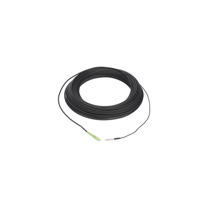 Rollo de Fibra Óptica Drop Redonda G657A2 Monomodo Simplex de 50 Metros (164 Pies) con Conectores SC/APC-SC/APC para