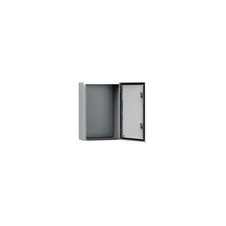 Gabinete de Uso Exterior MAS 600 x 400 x 240 mm NEMA 4/12/13; IP66; IK10 de Acero Dulce 1.5 mm con Platina de Montaje
