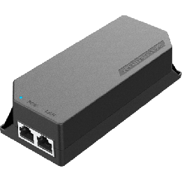 PoE Injector Grandstream 15W MultiGigabit / Compatible con IEEE 802.3af / 1x 2.5Gbps RJ45 LAN IN / 1x 2.5Gbps RJ45 LAN