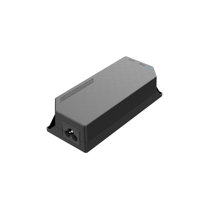PoE Injector Grandstream 15W MultiGigabit / Compatible con IEEE 802.3af / 1x 2.5Gbps RJ45 LAN IN / 1x 2.5Gbps RJ45 LAN