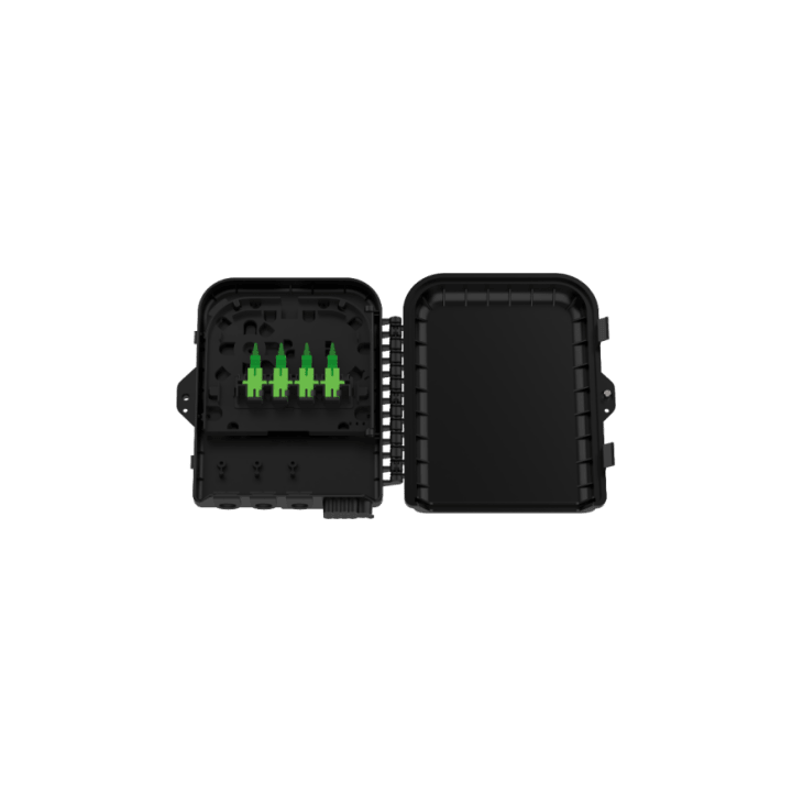 Cierre de Empalme para 24 fusiones de fibra óptica, Interior/Exterior, con 8 acopladores SC/APC y splitter 1x8 SC/APC