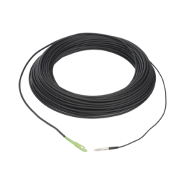 Rollo de Fibra Óptica Drop Redonda G657A2 Monomodo Simplex de 100 Metros (328.08 Pies) con Conectores SC/APC-SC/APC