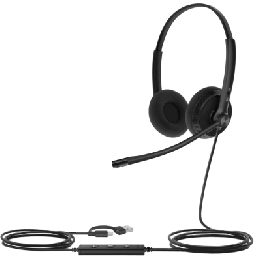 Diadema Cableada Yealink UH34 Lite Dual USB-C/A con Almohadillas de Espuma y Certificación Microsoft Teams / UC