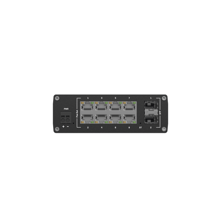 Switch Industrial Administrable L2, 8 puertos PoE 802.3af/at, Soporta Profinet