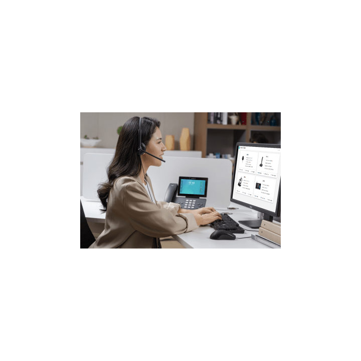 Diadema Alámbrica UH34 Lite Mono Teams de Yealink USB-C/A con Almohadillas de Espuma