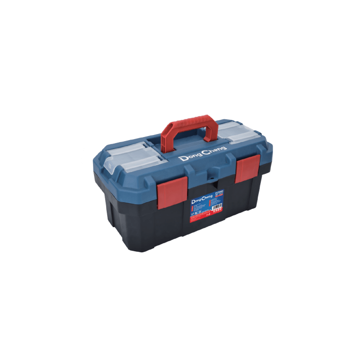 Caja de plástico Reforzada de 19 in. para Herramientas.