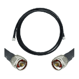 Jumper Coaxial de 50 Ohm con Cable Wilson-400 | Conector N Macho en los Extremos | 9.14 Metros (30 Pies) de Longitud.