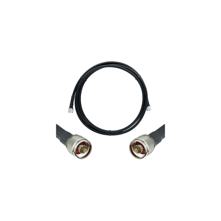 Jumper Coaxial de 50 Ohm con Cable Wilson-400 | Conector N Macho en los Extremos | 9.14 Metros (30 Pies) de Longitud.