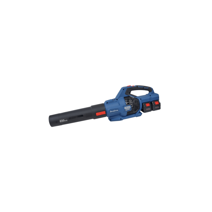 Sopladora Inalámbrica de 20V+20V, Incluye 2 baterías de 20V/6.0Ah, Cargado doble y 3 Boquillas.