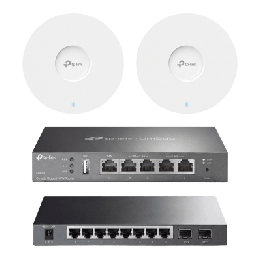 Kit de Iniciación en redes OMADA / 1 Router / 1 Switch TL-SG2210P / 2 Punto de Acceso EAP613