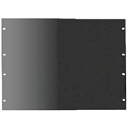 Tapa Ciega para Rack de 19 Pulgadas, 1 UR, Acero Negro