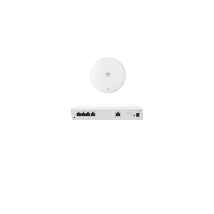 Kit DEMO de Router Multi-Servicio / 1 puerto 10/100/1000 Mbps(WAN) / 4 puertos 10/100/1000 Mbps(LAN) PoE / 50W + Punto