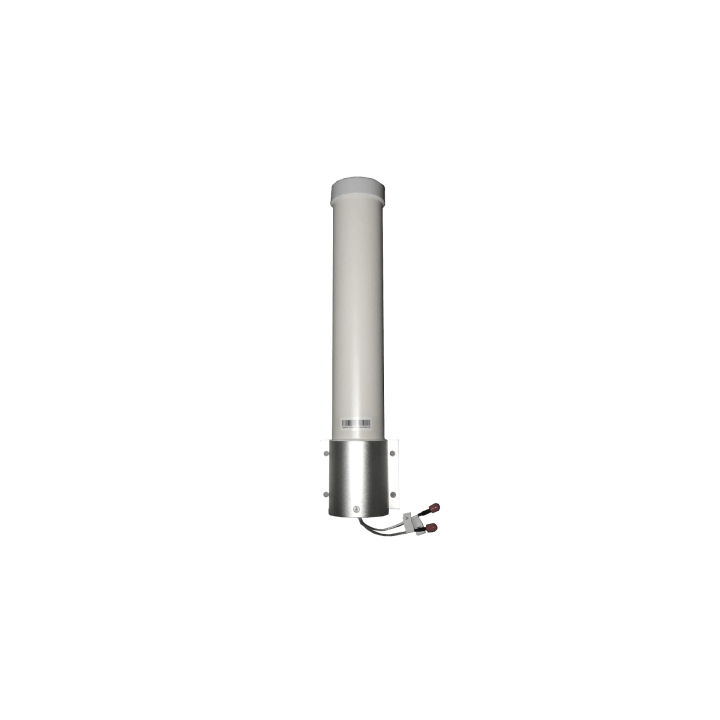 Antena Omnidireccional 360° / 5 GHz / 11 dBi Ganancia / Polarización Dual / IP65 / Montaje en Poste / Conectores SMA