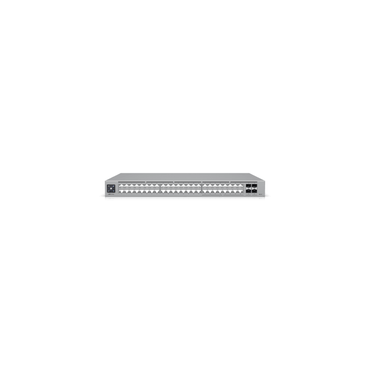 UniFi Switch Pro Max 48 – Switch Capa 3 con 48 Puertos (16 × 2.5 GbE y 32 × 1 GbE), 4 Puertos SFP+ 10G y Pantalla