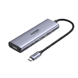 Hub USB-C 6 en 1 / HDMI 4K@60Hz / 2x USB-A 3.2 Gen 2 (10 Gbps) / 2x USB-C 3.2 (10 Gbps) / PD 100W / Compatibilidad
