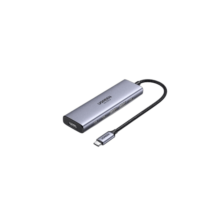 Hub USB-C 6 en 1 / HDMI 4K@60Hz / 2x USB-A 3.2 Gen 2 (10 Gbps) / 2x USB-C 3.2 (10 Gbps) / PD 100W / Compatibilidad