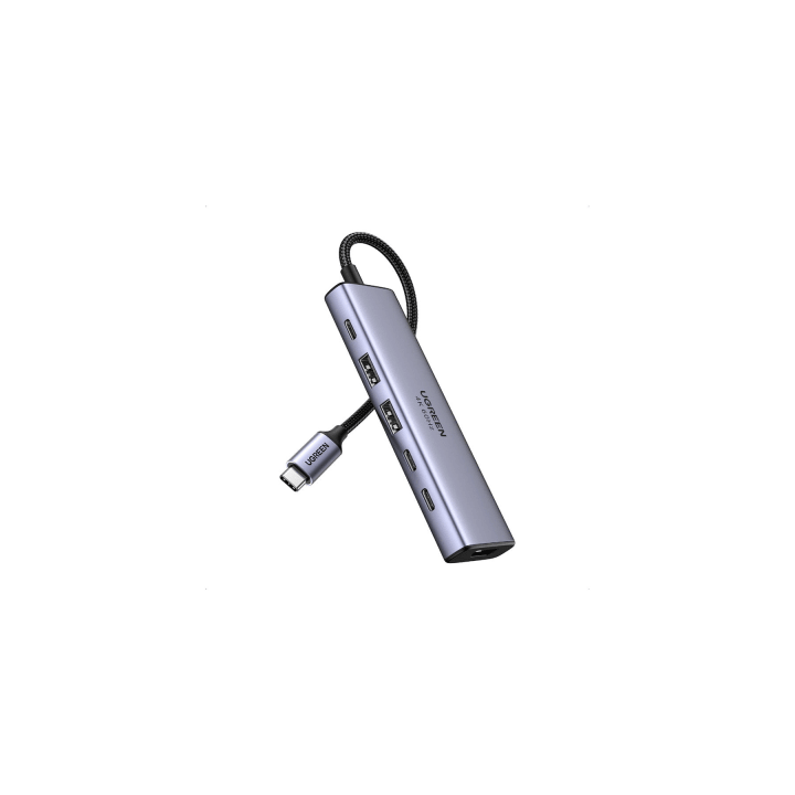 Hub USB-C 6 en 1 / HDMI 4K@60Hz / 2x USB-A 3.2 Gen 2 (10 Gbps) / 2x USB-C 3.2 (10 Gbps) / PD 100W / Compatibilidad