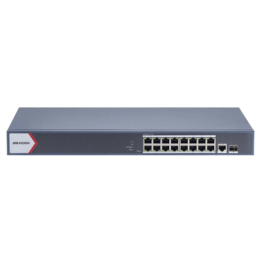 Switch Gigabit PoE+ / Monitoreable / 16 Puertos 1000 Mbps PoE+ / 1 Puerto 1000 Mbps de Uplink / 1 Puerto SFP /