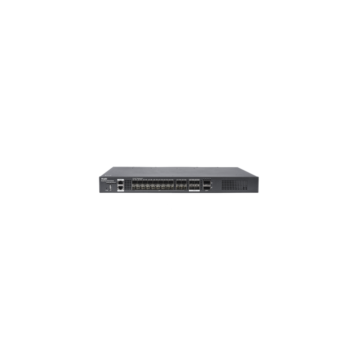 Switch distribución de fibra hasta 23 Tbps de Capacidad, 20 puertos SFP+ 10G, 4 Puertos SFP28 25G y 2 puertos QSFP+ 40G